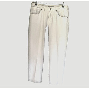 Chico’s Platinum White Straight Leg Denim Jeans Cotton Blend Size 0.5 (6)